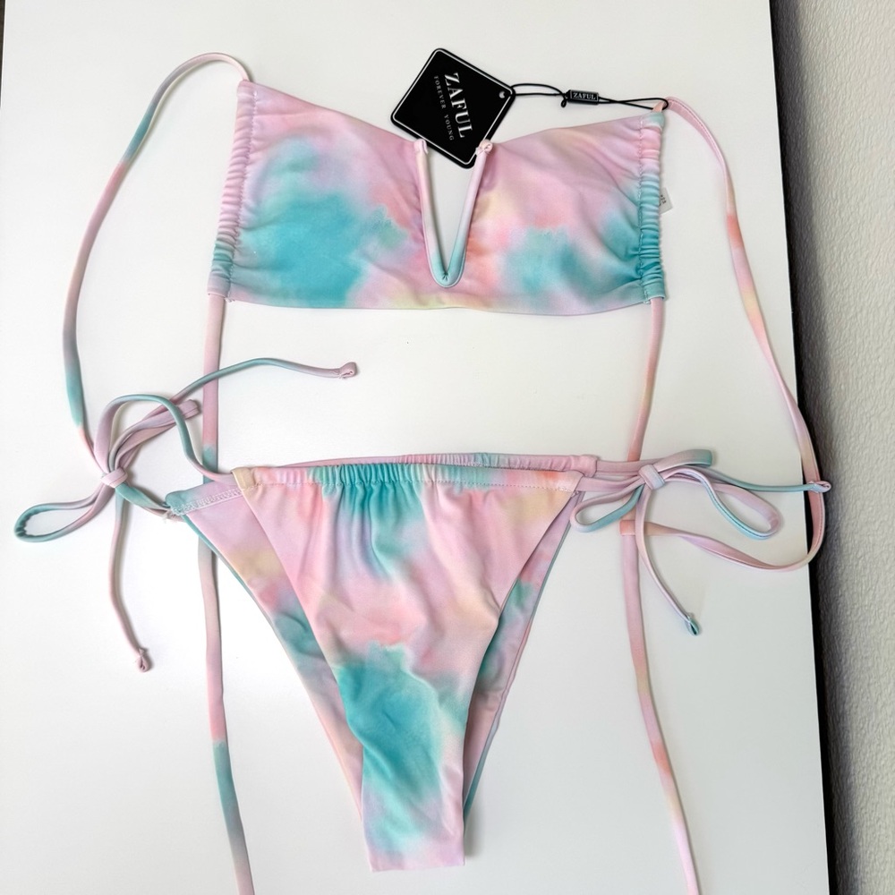 Zaful NWT Bikini Set Swimsuit Tie Dye